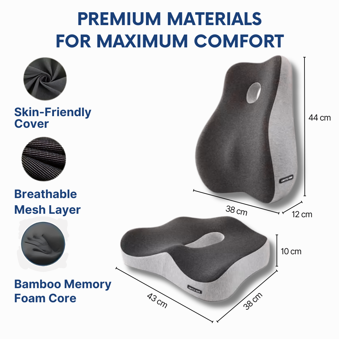 Posturium™ BackRelief Memory Foam Cushion